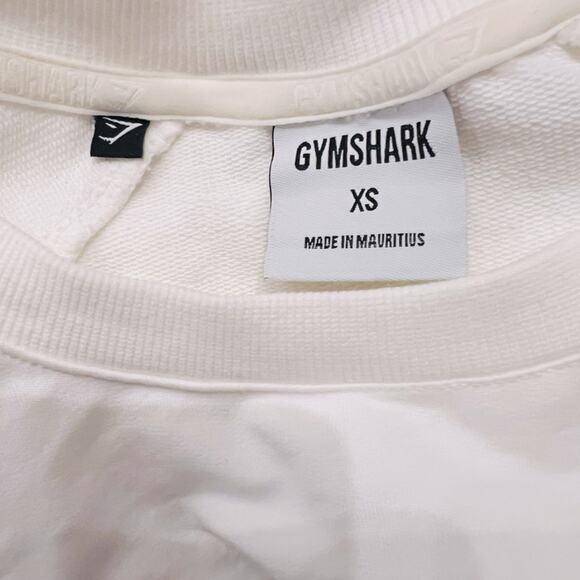 Gymshark Long Sleeve Crop Top White Size XS NWOT - Picture 7 of 7